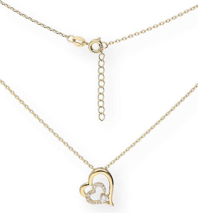 Produktbild Carat Hearts (Messing Plaqué Or, 42 cm)