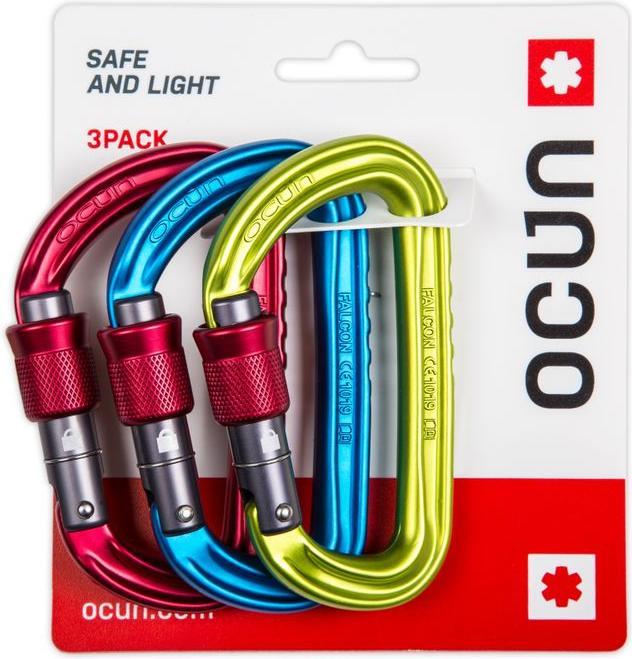 Immagine prodotto Ocun Moschettone a vite Falcon 3-Pack