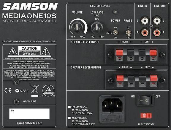 Produktbild Samson MediaOne 10S (Passiv, Aktiv, 1 Stk., 1x 100 W)