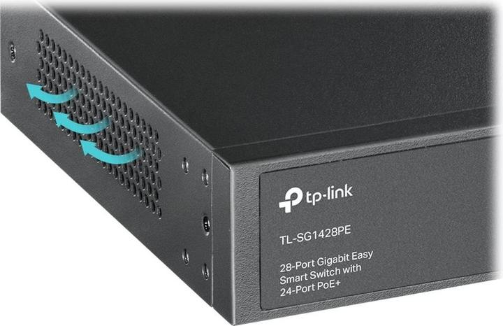 Productafbeelding TP-Link Switch 28x GE TL-SG1428PE daarvan 24xPOE+ (26 Havens)