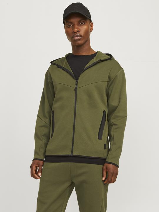Image du produit Jack & Jones Sweat à capuche uni Sweat à capuche zippé (M)