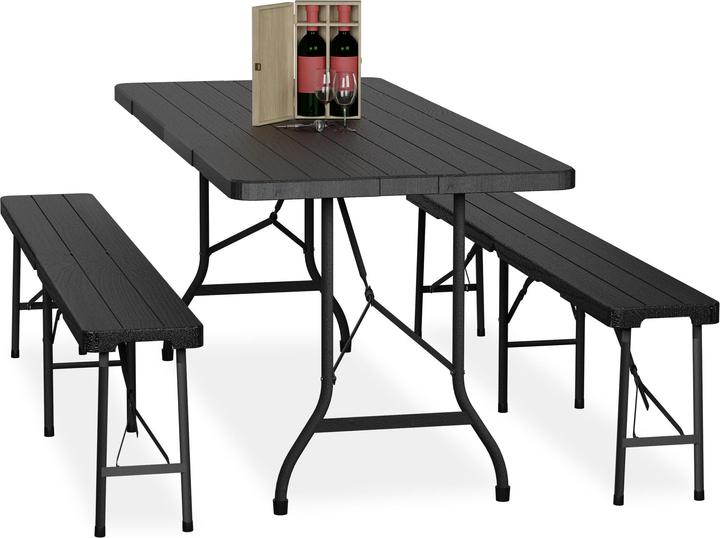 Actual product image Relaxdays 3-piece beer tent set (180 cm)