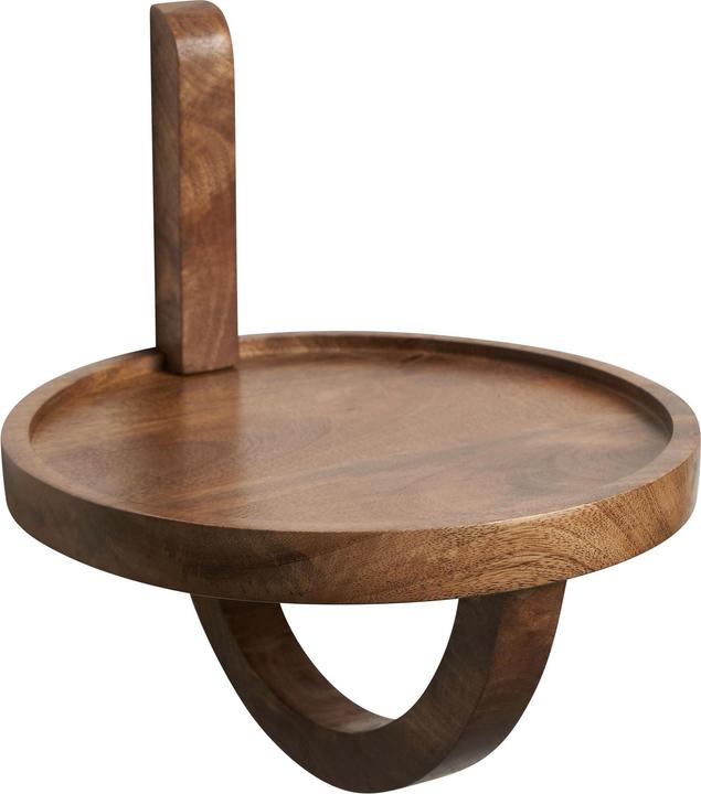 Productafbeelding FineBuy Wandplank FB98604 massief hout bruin (Ø 30 x 33 cm)