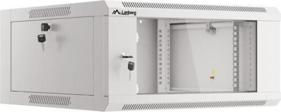 Produktbild Lanberg Szafa Instalacyjna Rack Wisząca 19 4u 600 Szara Drzwi Szklane (Złożona) (19 Zoll Rack)