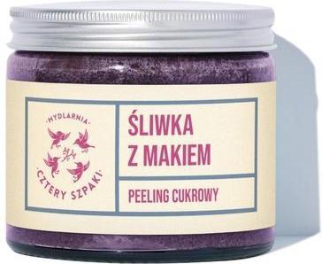 Actual product image Mydlarnia Cztery Szpaki Peeling cukrowy do ciała Śliwka z Makiem 250ml (250 ml)