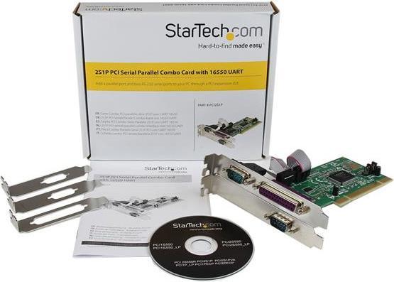 Produktbild StarTech PCI2S1P 1 Port Parallel/2 Port Serielle PCI Schnittstellenkarte mit 16550 UART