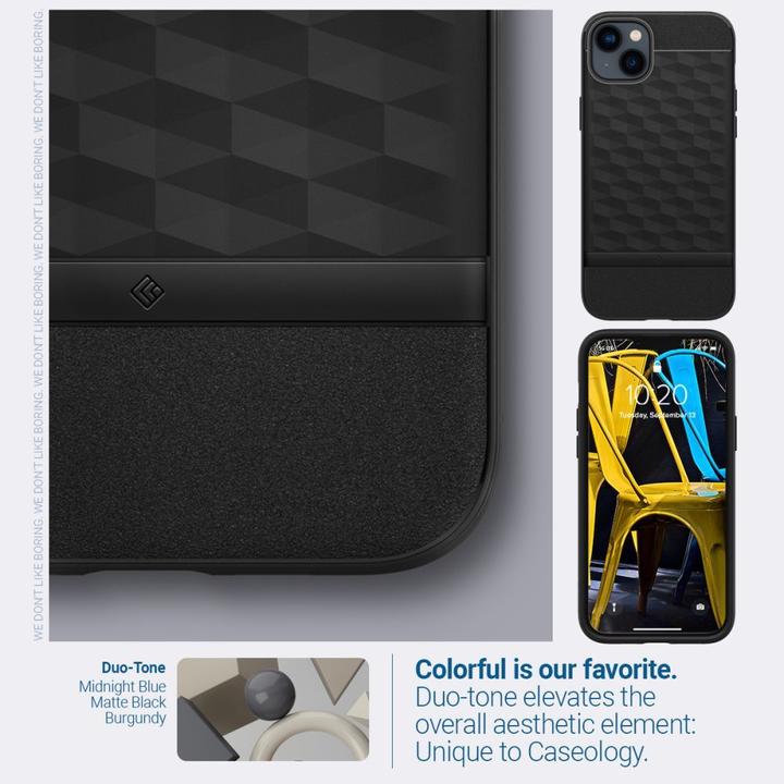 Produktbild Caseology Parallax Magsafe Case für Apple iPhone 14 Plus - matt black (Apple iPhone 14 Plus)