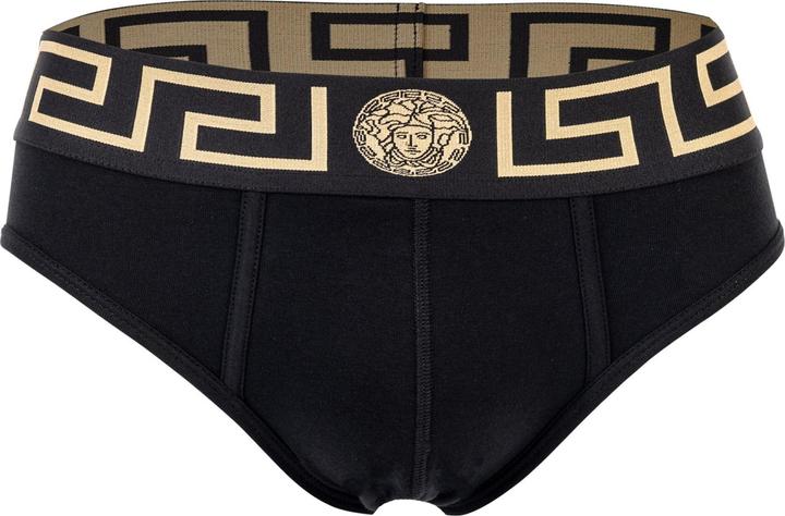 Produktbild Versace Bi-Pack Slip Jersey Topeka Bi-Stretch Cotton Organic New Logo (L, 2er Pack)