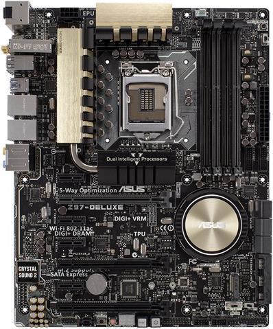 Actual product image ASUS Z97-Deluxe (Nfc & Wlc) (LGA 1150, Intel Z97, ATX)