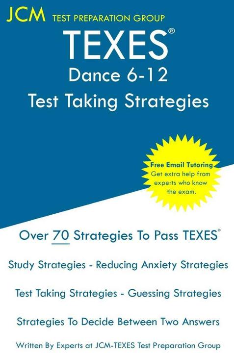 Image du produit TEXES Dance 6-12 - Test Taking Strategies (Anglais, Groupe de préparation des essais Jcm-Texes, 2019)