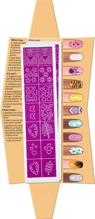 Produktbild essence Nagellack Nail Art Stencils (Nagellacktrockner, Pink)