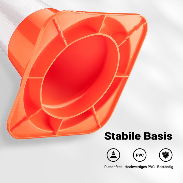 Actual product image Wiltec Traffic cone 50cm traffic cone road pylon warning cone PVC warning cone