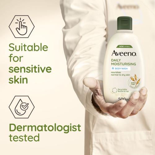 Image du produit Aveeno Daily Moisturising Body Wash (lavage quotidien hydratant pour le corps) (500 ml)