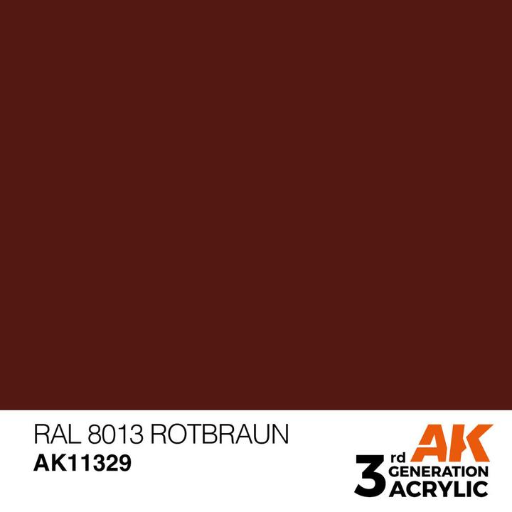 AK Interactive RAL 8013 Marron rouge (RAL 8013 Marron rouge)