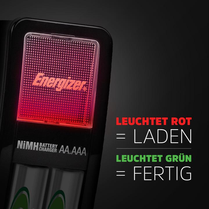 Produktbild Energizer Recharge Mini (2 Stk., AA, 2000 mAh, Ladegerät inkl. Akku)