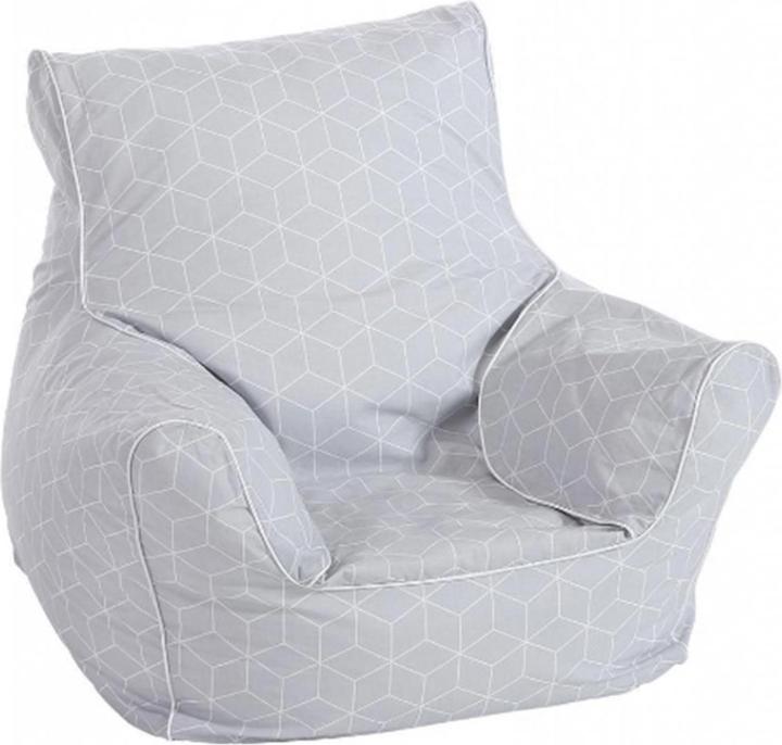 Produktbild Knorrtoys Kindersitzsack - "Geo cube grey" (Kindersessel)