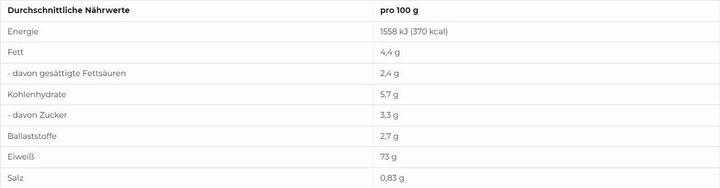 Nährwerte und Zutaten More Nutrition Protein-Schokoladen-Getränk (1 Stk., 600 g)