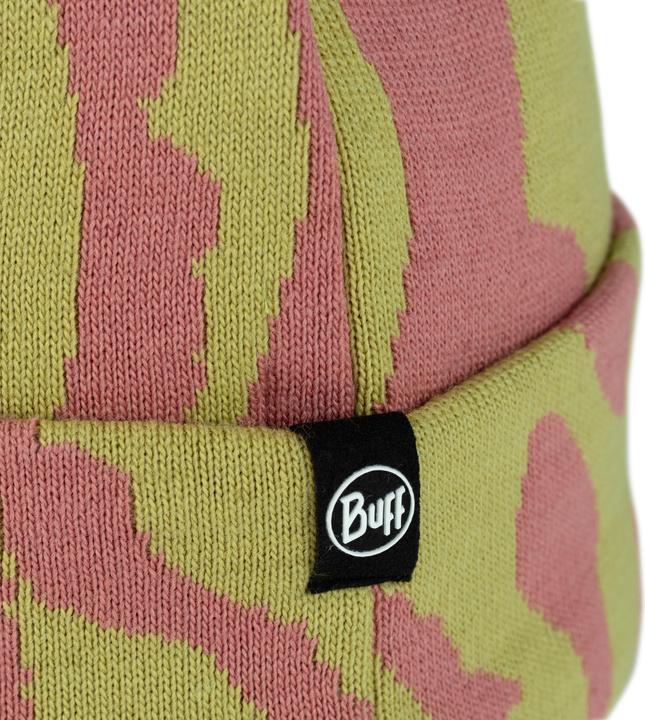 Actual product image Buff Knitted Hat Kyre Dahlia