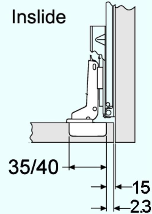 Accuride Türflügelbefestigungs-Set 1432