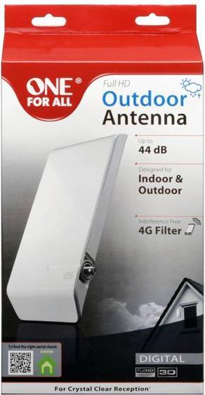Actual product image One for All SV 9450-5G (Flat antenna, 44 dB, DVB-T / -T2, DVB-S / -S2)