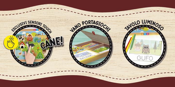 Produktbild Lisciani Montessori Holz Multi Aktivitätstisch