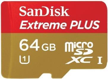 SanDisk microSDXC Extreme PLUS UHS-I (64 GB, microSDXC, U3, UHS-I)