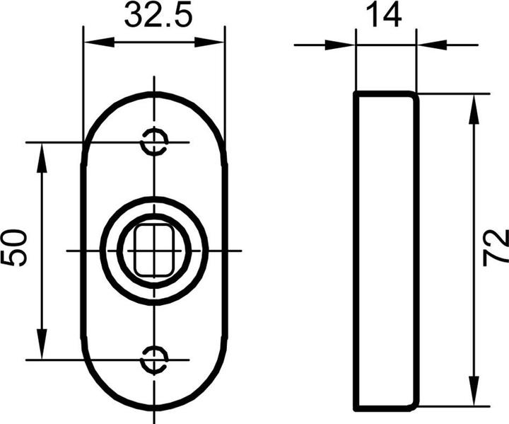 Produktbild Glutz Rosetten für Türknöpfe 5610 CK (Türrosette)
