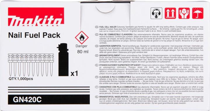 Actual product image Makita Concrete nail 3.1x27mm HC6 + gas