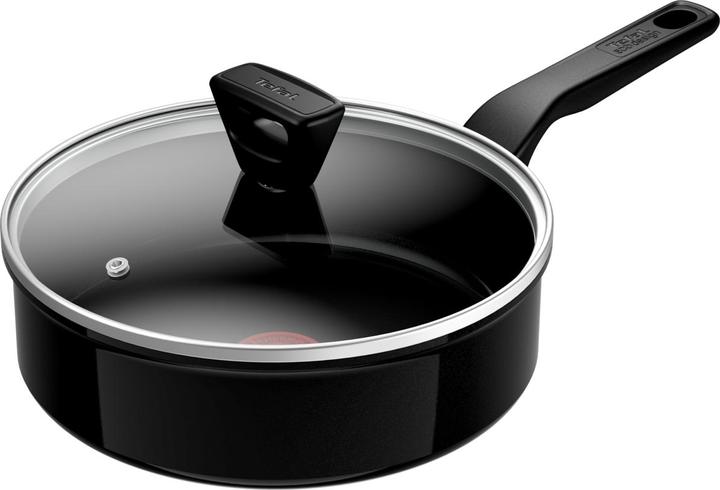 Produktbild Tefal Renew Black keramische hapjespan 24 cm - Inductie (24 cm, Kochtopf, Keramik)