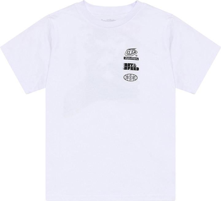 Actual product image Troy Lee Designs T-Shirt, Overload, white, youth S (S)
