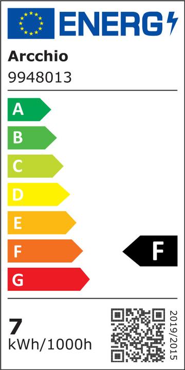 Energie-Label Arcchio E27 LED 6,5W (E27, 6.50 W, 650 lm, 1 x, F)