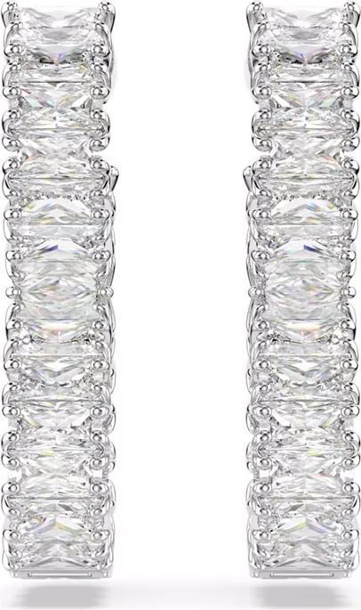 Produktbild Swarovski Hyperbola Kreolen Unendlichkeit Weiss (Swarovski Metall)