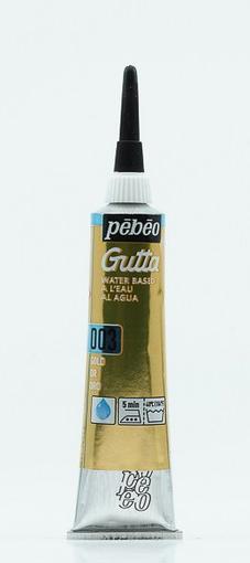Actual product image Pebeo Setasilk Water-Based Gutta (Gold, 20 ml)