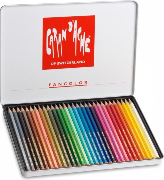 Produktbild Caran d'Ache Fancolor Farbstifte Metallschachtel (Mehrfarbig, 30 x)