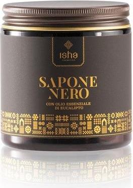 Immagine prodotto Isha Sapone nero con olio essenziale di eucalipto 250 Gr (Sapone duro)