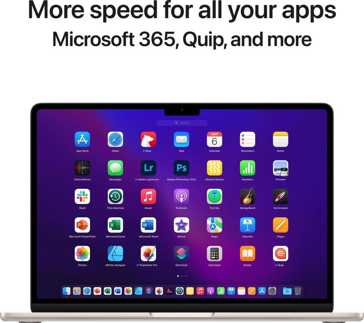 Actual product image Apple MacBook Air – 2022 (13.60", M2, 8 GB, 256 GB, DE)