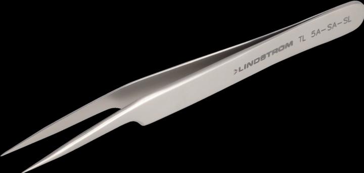 Actual product image Bahco Stainless Steel Tweezers ESD Protected Acid Resistant, Curved Tip, Fine, 115 mm