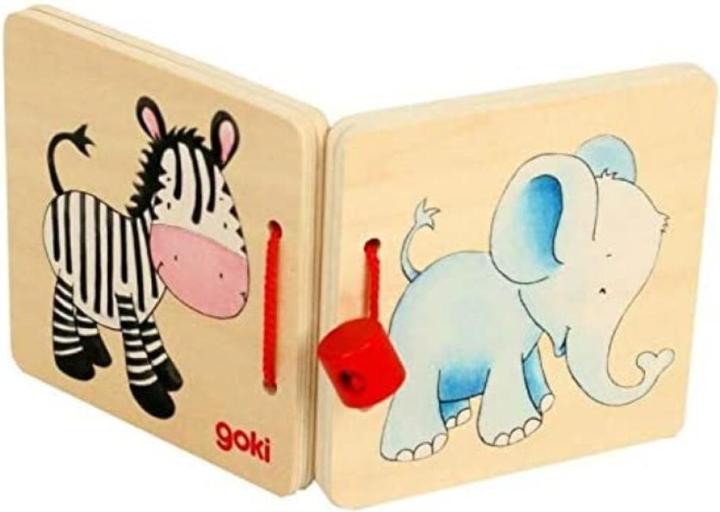 Actual product image Goki Picture book elephant, house, locomotive