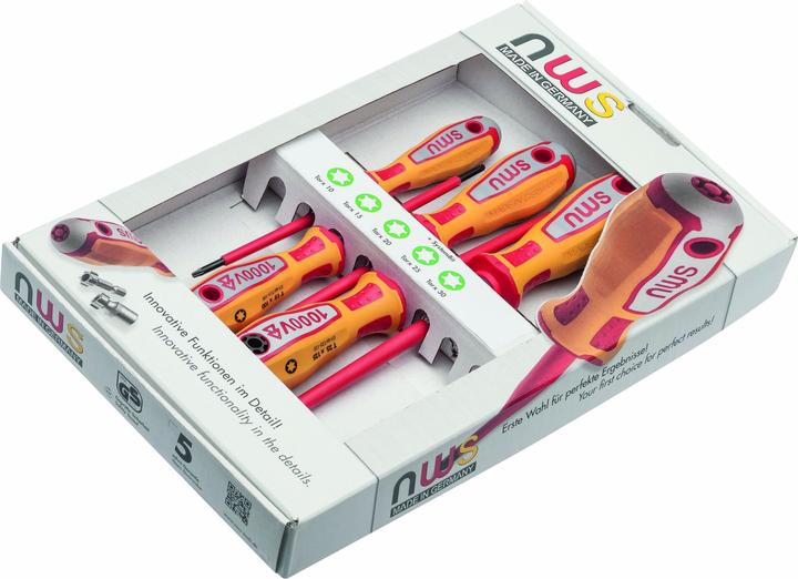 Actual product image NWS Screwdriver set VDE 6 pcs. (Pin-torx)