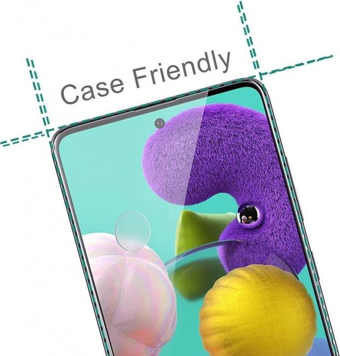Produktbild Screenguard Samsung Galaxy A52 Full Screen Panzerglas Schutzfolie 2.5D 9H (1 Stück, Samsung Galaxy A52)