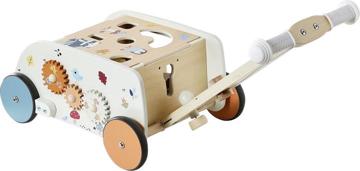 Image du produit Vertbaudet Poussette d'apprentissage 2 en 1 pour bébé AMIS DE LA FORÊT en bois FSC®.