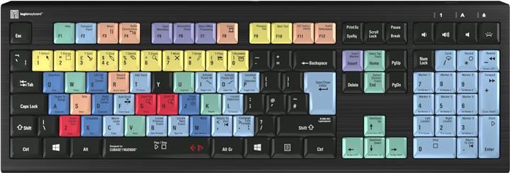Produktbild Logickeyboard Cubase/Nuendo Astra2 BL engl. (PC) (Eng. Int., Kabelgebunden)