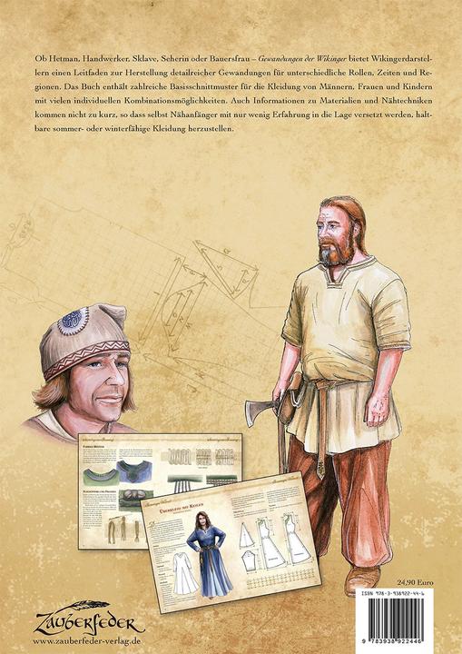 Produktbild Kleidung des Mittelalters selbst anfertigen - Gewandungen der Wikinger (Deutsch, ADLER, Carola, 2015)