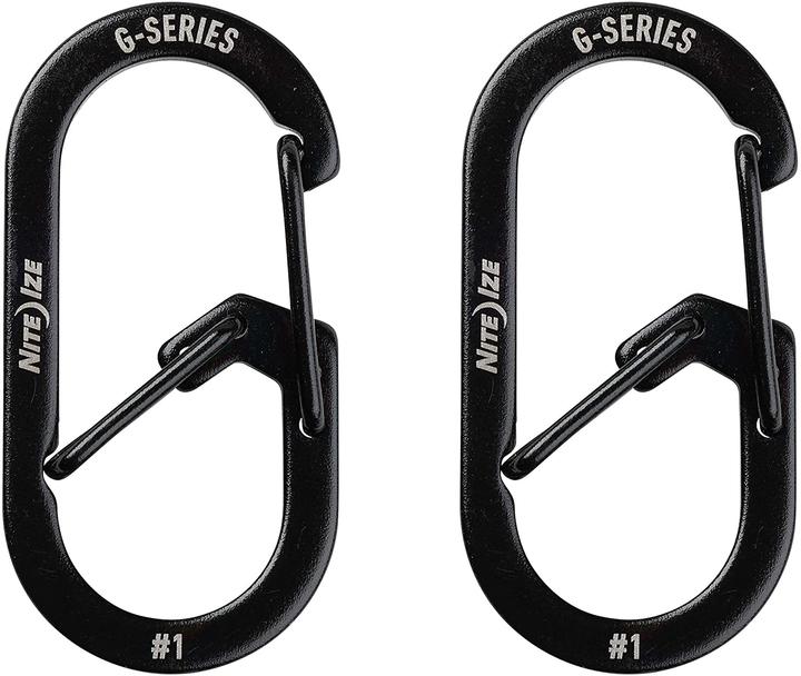 Produktbild Nite Ize NiteIze G-Series 1 Karabinerset 2er-Pack Schwarz