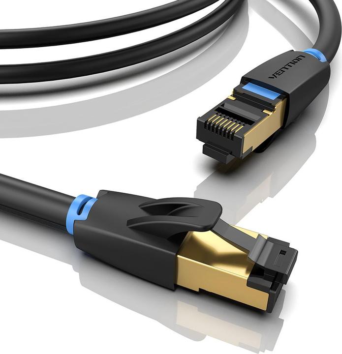 Produktbild Vention Category 8 SFTP Network Cable IKABJ 5m Black (S/FTP, CAT8.1, 5 m)
