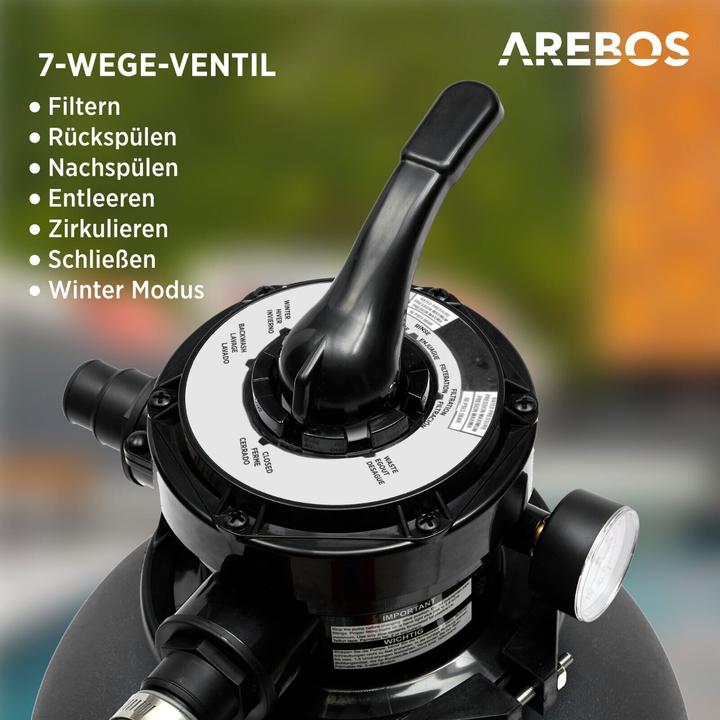 Image du produit Arebos Système de filtre à sable, y compris les balles de filtre