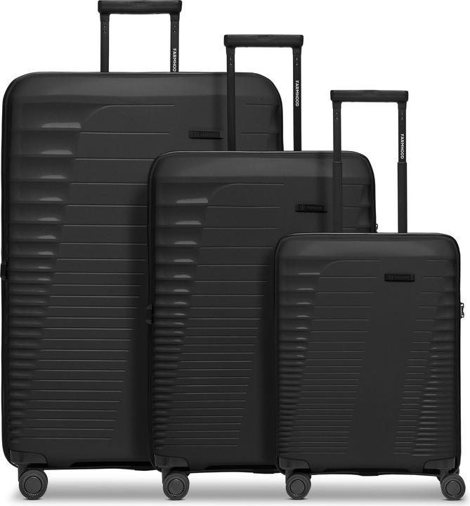 Image du produit Farmhood Eco Edition Set de valises à 4 roulettes 3 pièces avec soufflet extensible (114 l, XL (à partir de 115l))