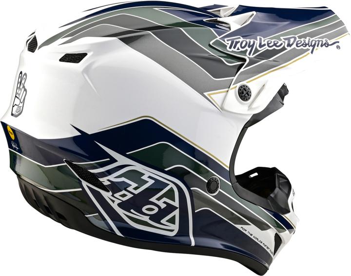 Actual product image Troy Lee Designs SE4 Polyacrylite Helmet - Block (55 - 56 cm)