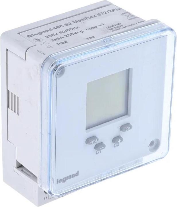 Image du produit Legrand LEG 49682 Horloge digitale 230V MAXIREX D2 encastrement frontal