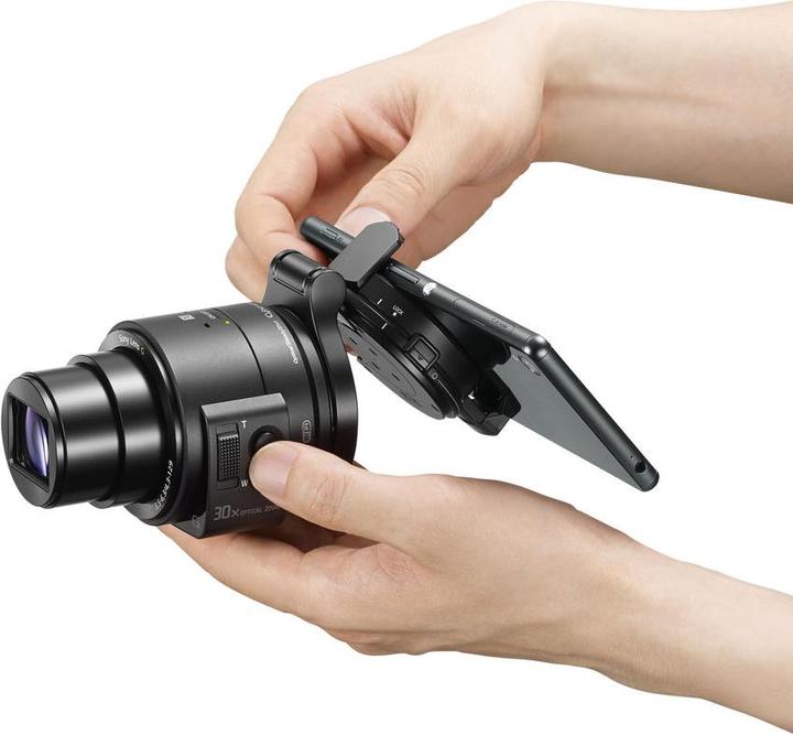 Actual product image Sony ILCE-QX1 SmartShot camera incl. 16-50mm E Mount lens (20.10 Mpx, APS-C / DX)